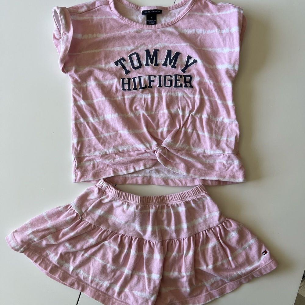 Tommy Hilfiger Pink Matching Set Shirt and Skort